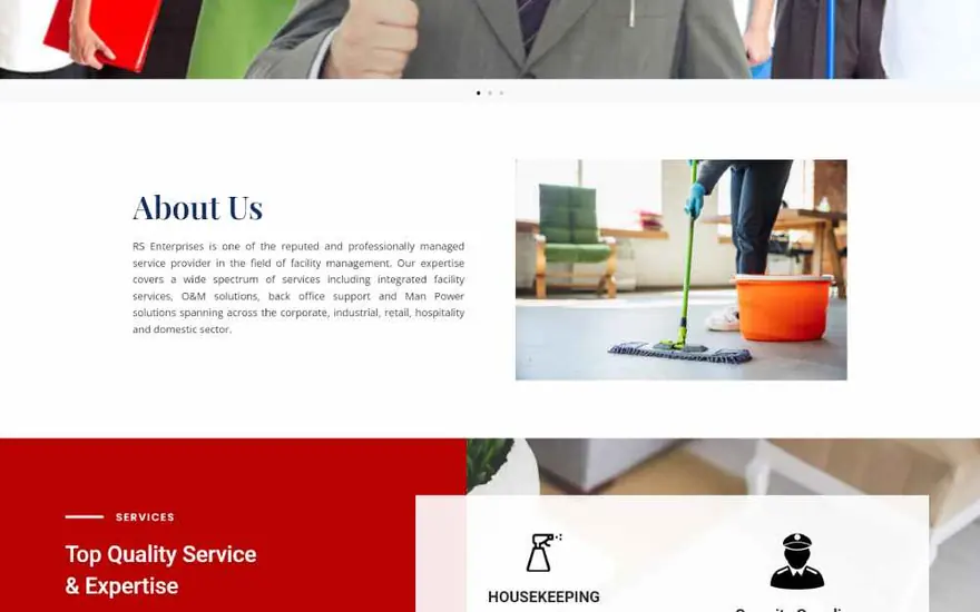RS Enterprises website