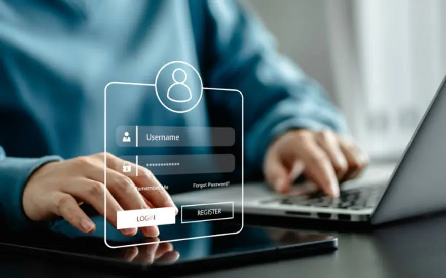 Video Login Form website